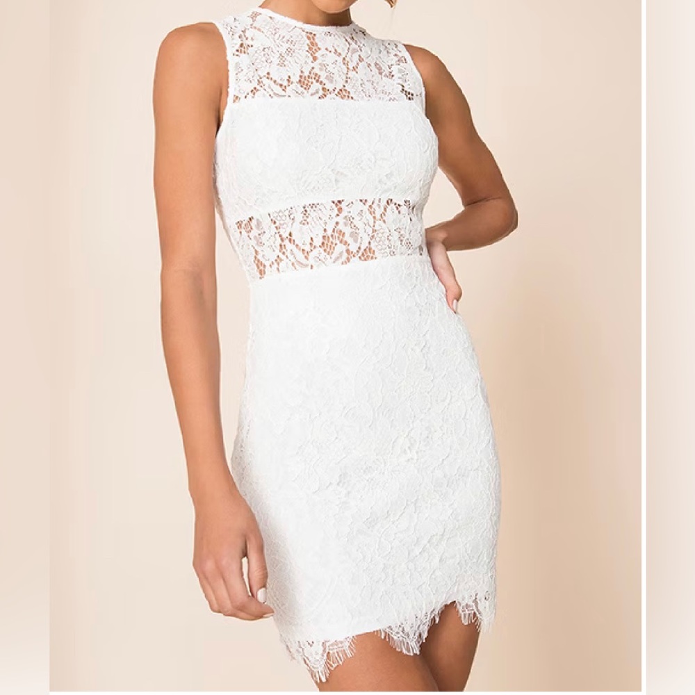 Superdown XXS suri sleeveless mini dress. Worn Once. White